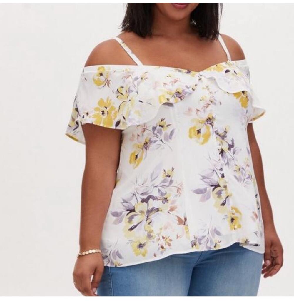 Torrid cold shoulder top size 1